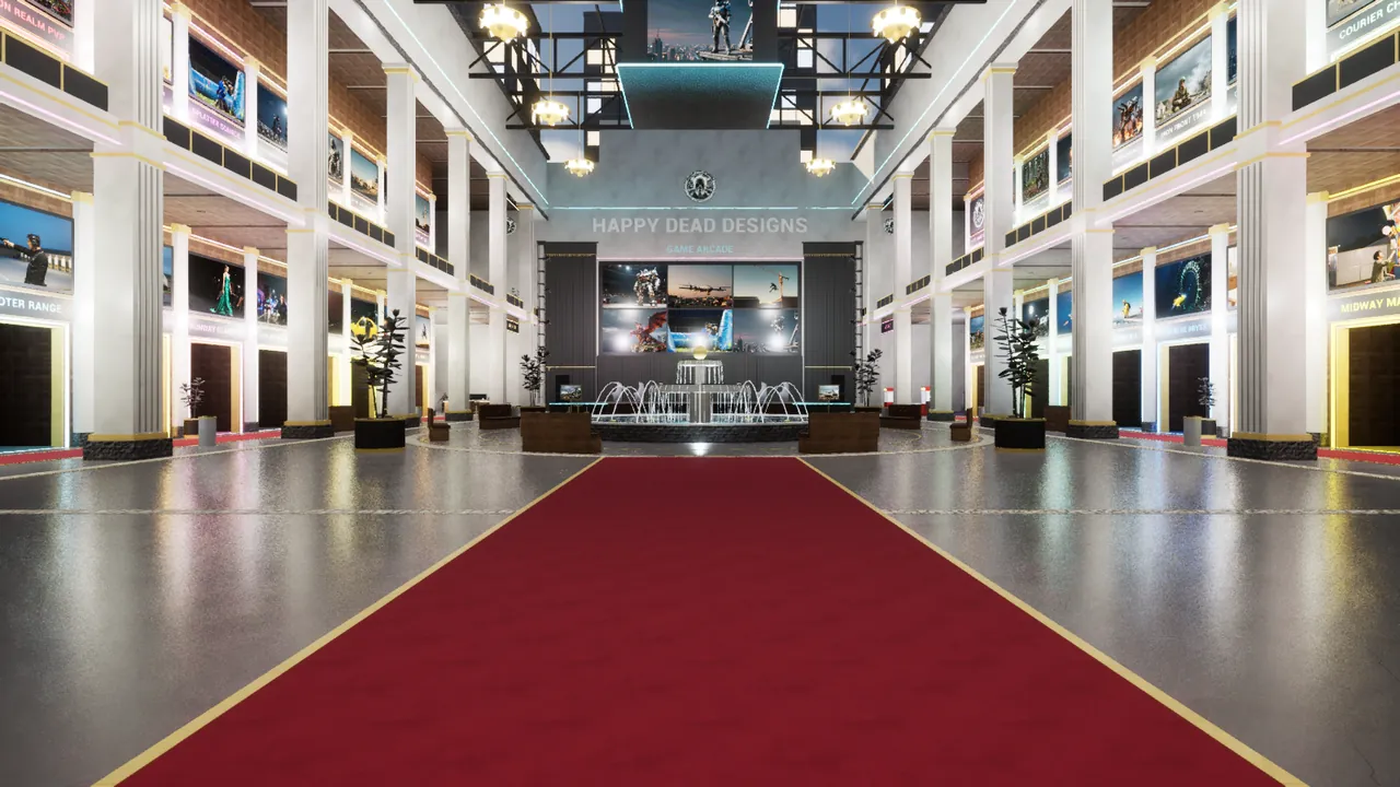 The game hub lobby, work in progress