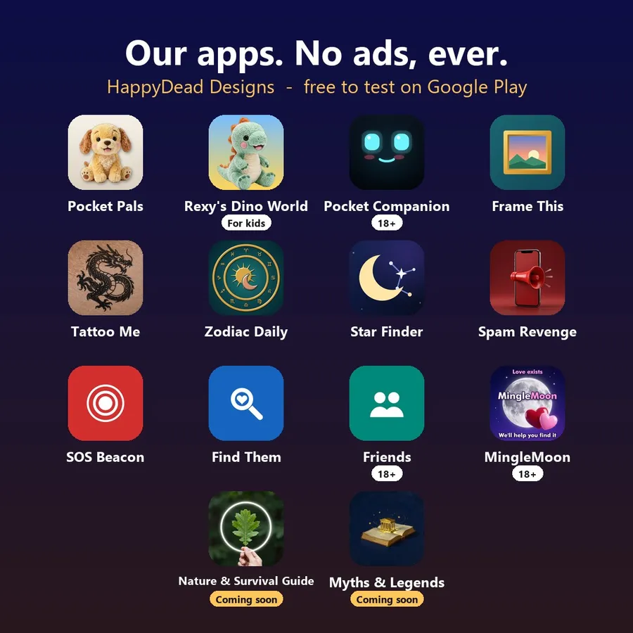 All apps screenshots