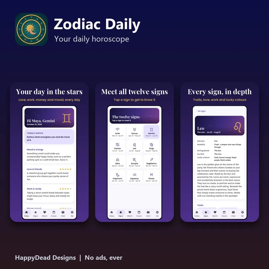 Zodiac Daily screenshots